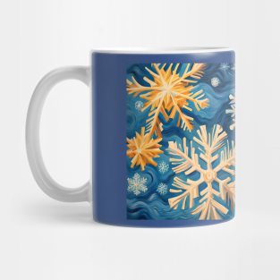 Snowflakes in van Gogh Style Mug